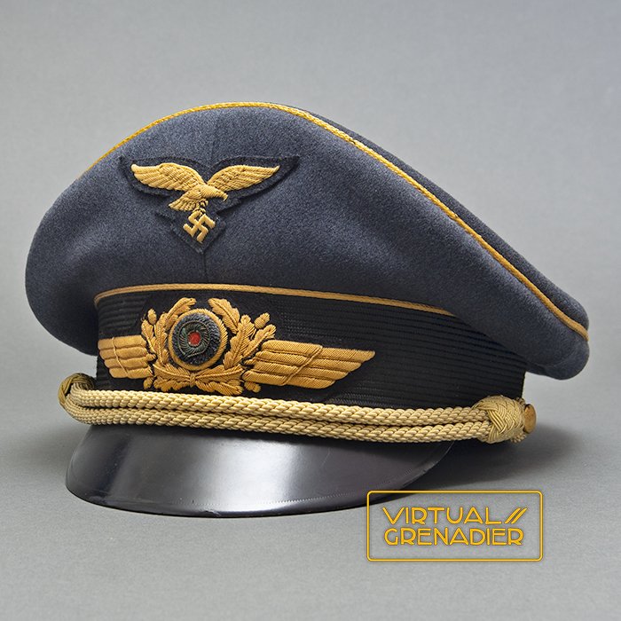 JS3 Beautiful Erel made Luftwaffe General officer ranks visored cap — image 2