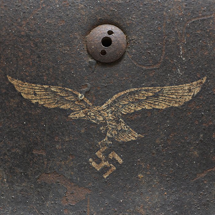 GR1 Luftwaffe M38 single decal Fallschirmjäger helmet — image 4