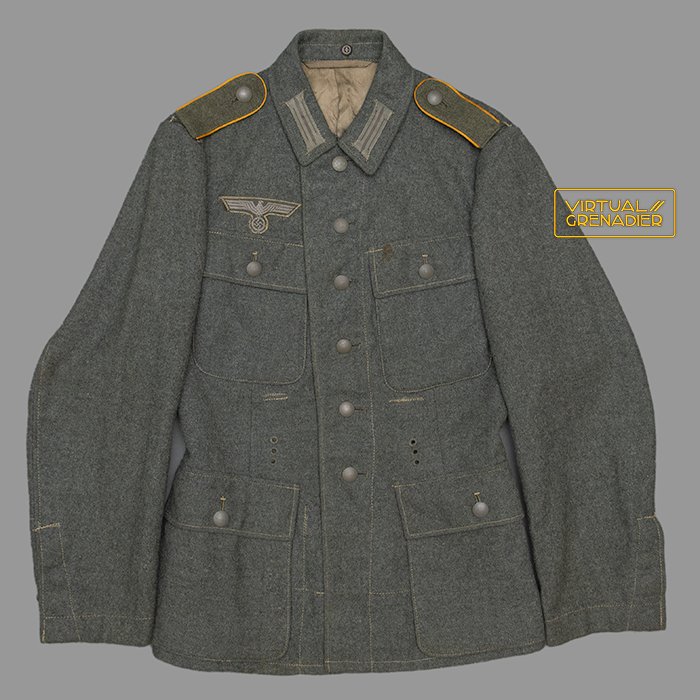 SP2 Heer M43 service blouse for a Aufklarüngs or Kavallerie EM — image 2