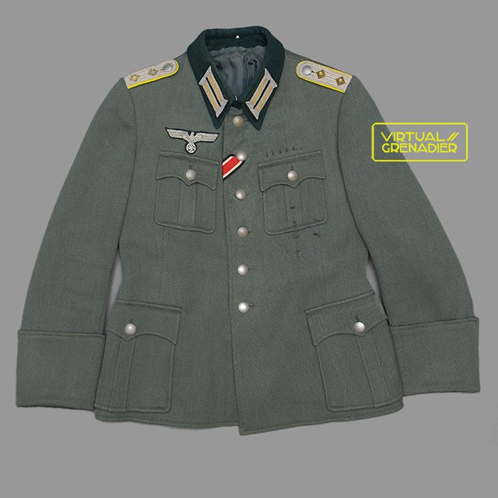 ME1 Privately made service blouse for a well decorated Heer Nachrichten Hauptmann — image 2