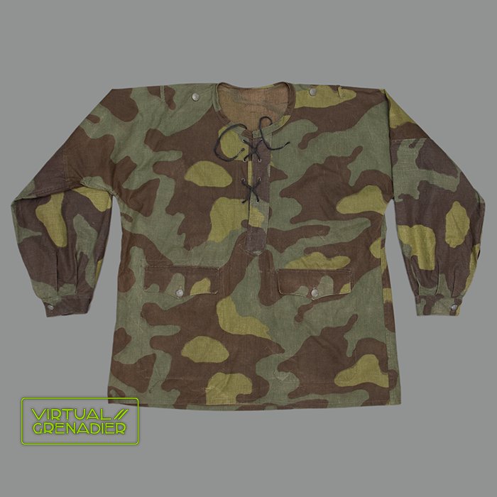 BG2 German made pullover smock in Italian camouflaged fabric — image 2