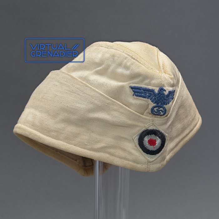 DM20 French made white Kriegsmarine EM overseas cap — image 2
