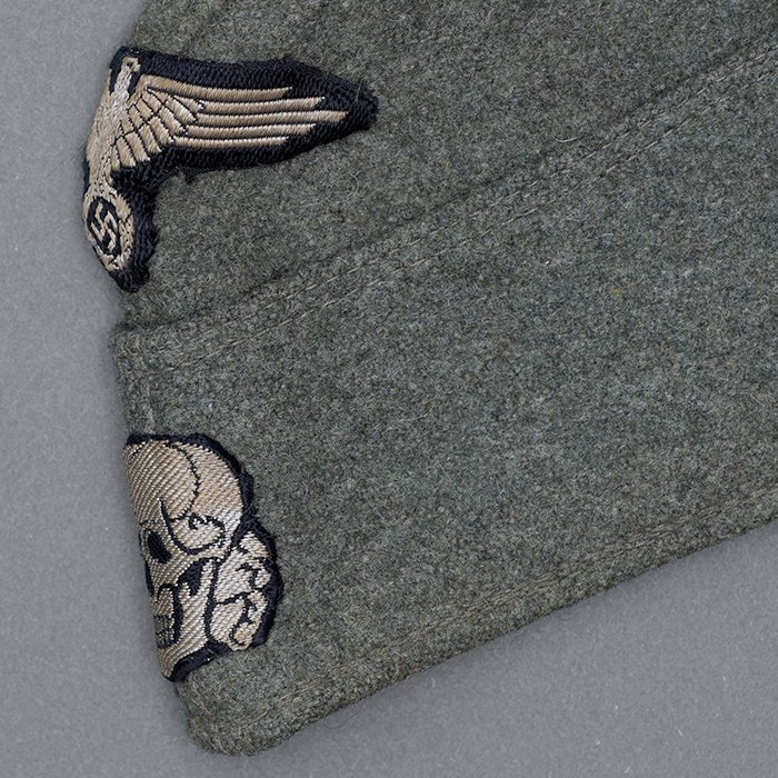 SP4 Super earlier quality Waffen-SS M40 EM overseas cap — image 11