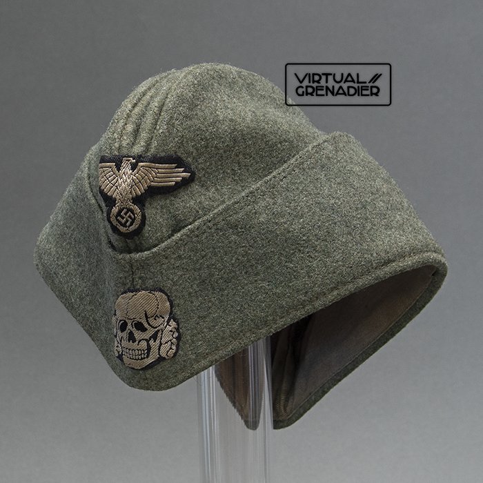 SP4 Super earlier quality Waffen-SS M40 EM overseas cap — image 2