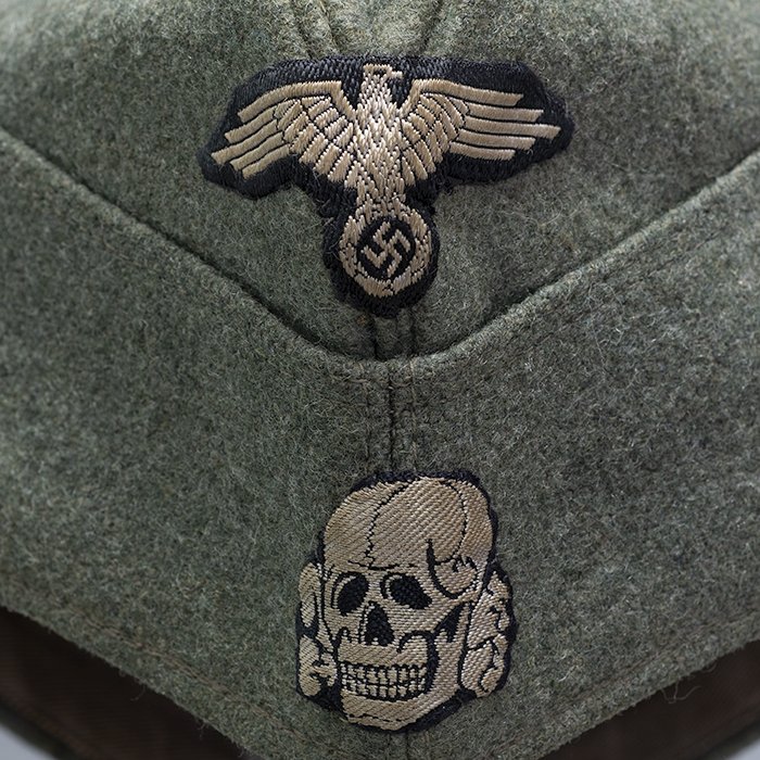 SP4 Super earlier quality Waffen-SS M40 EM overseas cap — image 5
