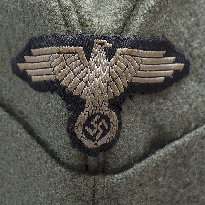 SP4 Super earlier quality Waffen-SS M40 EM overseas cap — image 6