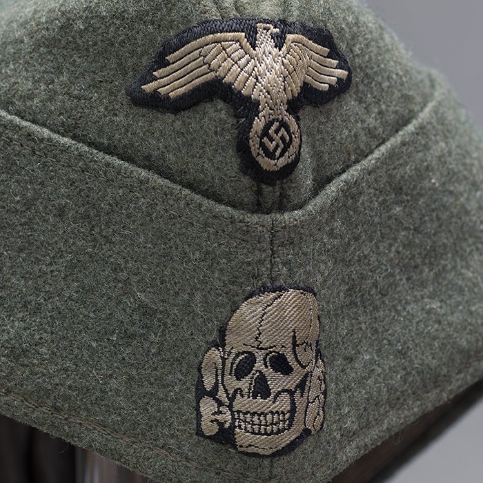 SP4 Super earlier quality Waffen-SS M40 EM overseas cap — image 9