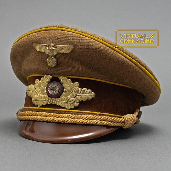 SP12 Service worn final pattern NSDAP Reichsleitung visored cap — image 2