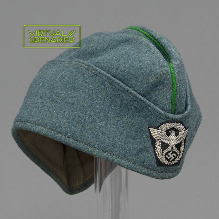 SP5 Nice 1942 pattern Schutzpolizei EM overseas cap — image 2