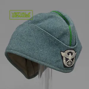 SP5 Nice 1942 pattern Schutzpolizei EM overseas cap
