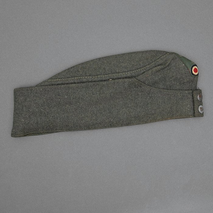 SP6 Service worn Heer EM M42 cap with factory sewn trapezoid shaped insignia — image 12