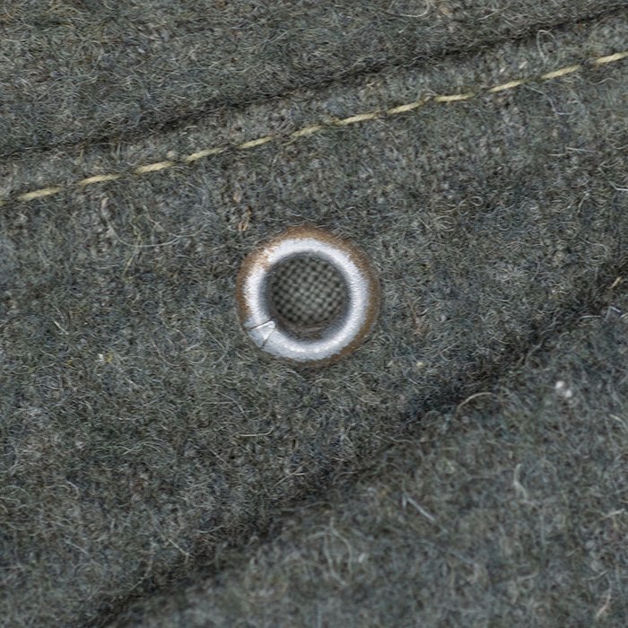 SP6 Service worn Heer EM M42 cap with factory sewn trapezoid shaped insignia — image 15