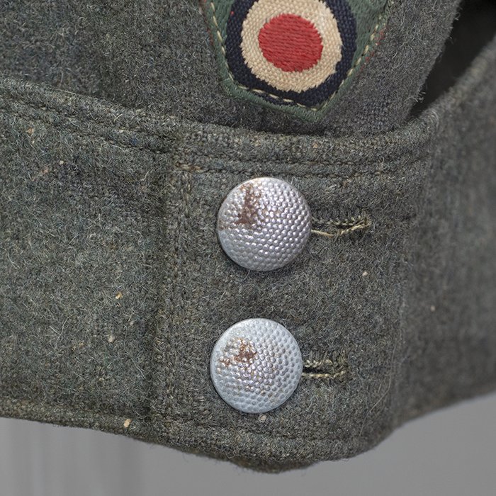 SP6 Service worn Heer EM M42 cap with factory sewn trapezoid shaped insignia — image 8