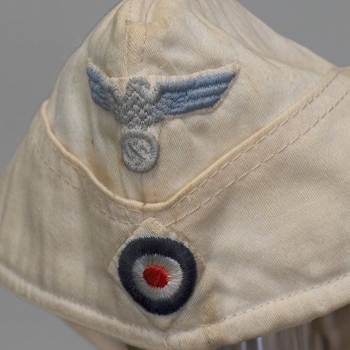 SP8 French made white Kriegsmarine EM overseas cap — image 3