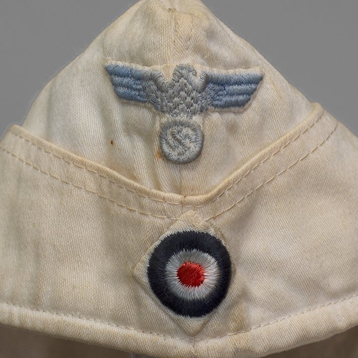 SP8 French made white Kriegsmarine EM overseas cap — image 5