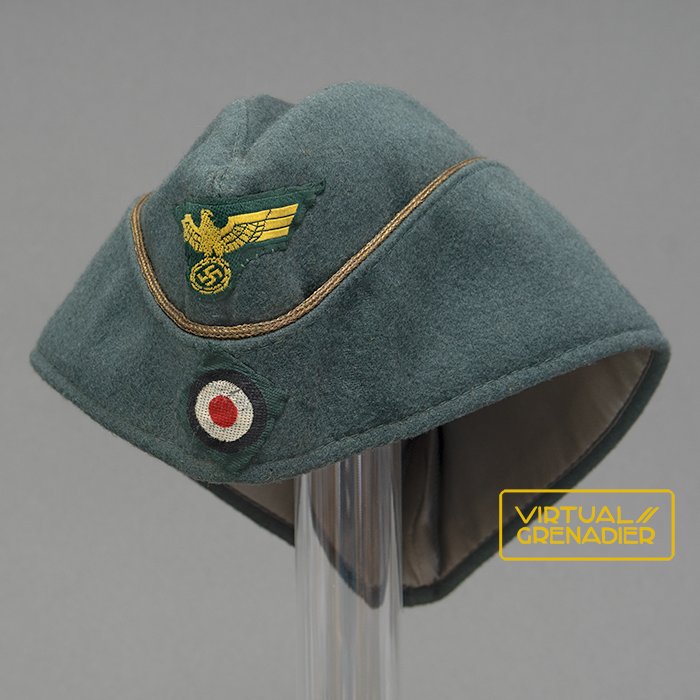 SP14 Privately made Kriegsmarine Coastal Artillery officer's overseas cap — image 2