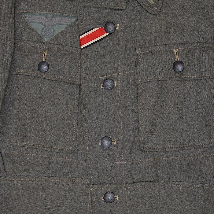 RAS59 Service worn Heer M44 service blouse for an Infanterie EM in gabardine fabric — image 17