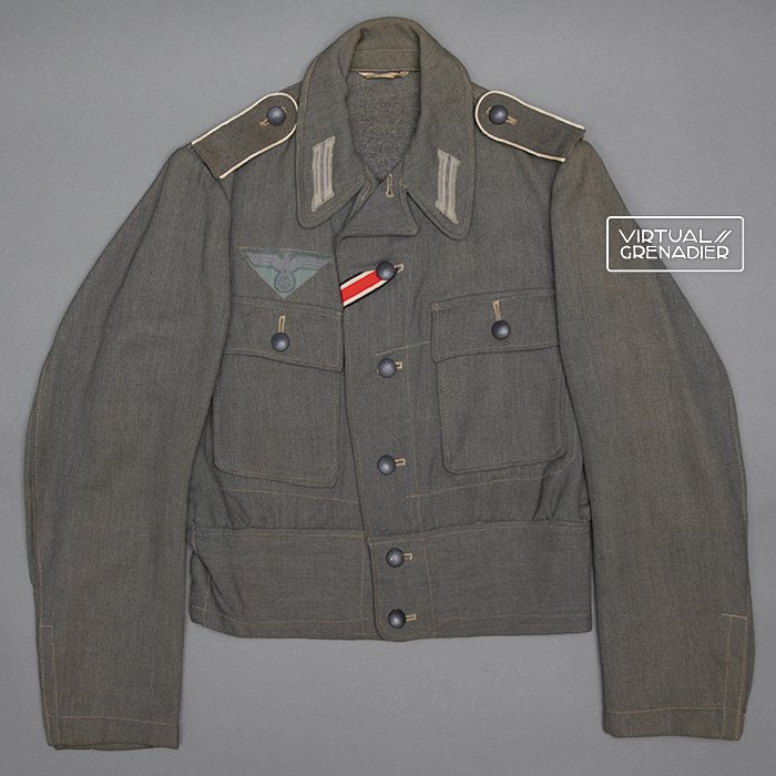 RAS59 Service worn Heer M44 service blouse for an Infanterie EM in gabardine fabric — image 2