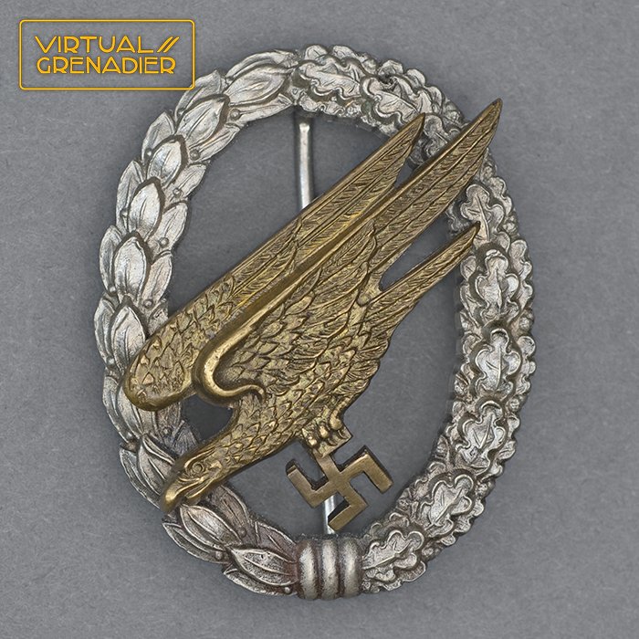 HB5 Personalized early quality Luftwaffe Fallschirmjäger qualification badge by Imme & Sohn — image 2