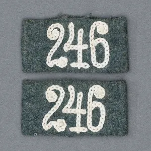 JDE56 Shoulder strap slides for Heer Infanterie Regiment 246