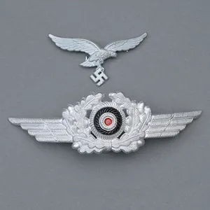 JDE65 Insignia set for a Luftwaffe EM/NCO visored cap