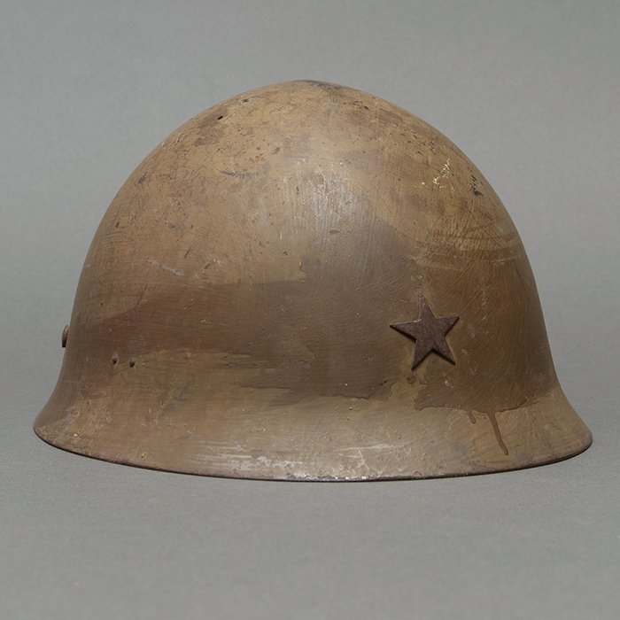 TI2 Imperial Japanese Army Type 90 combat helmet with cover and veteran related items — image 19