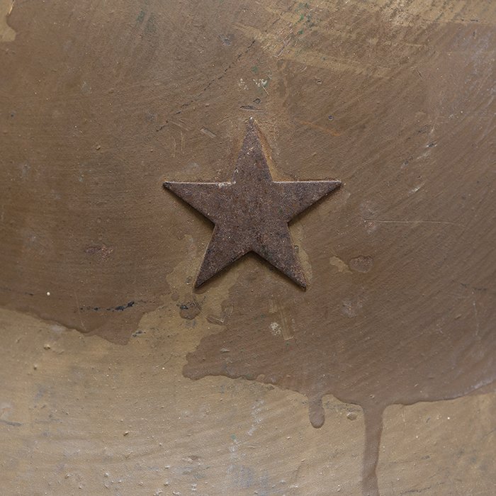 TI2 Imperial Japanese Army Type 90 combat helmet with cover and veteran related items — image 20