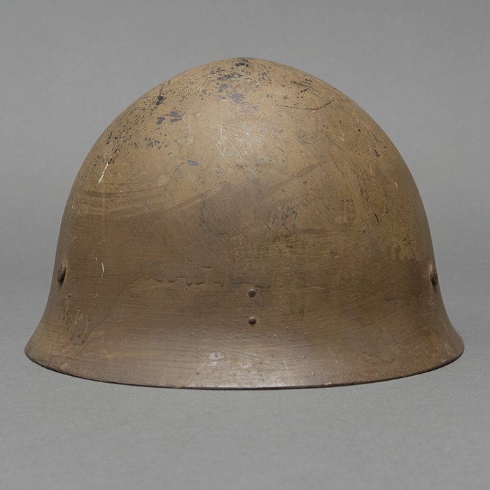 TI2 Imperial Japanese Army Type 90 combat helmet with cover and veteran related items — image 23