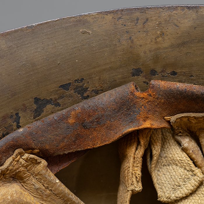 TI2 Imperial Japanese Army Type 90 combat helmet with cover and veteran related items — image 27