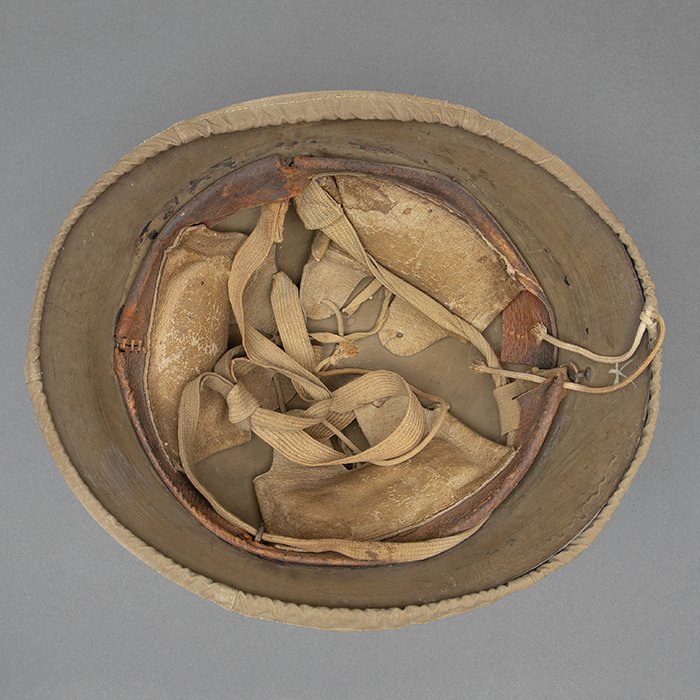 TI2 Imperial Japanese Army Type 90 combat helmet with cover and veteran related items — image 9