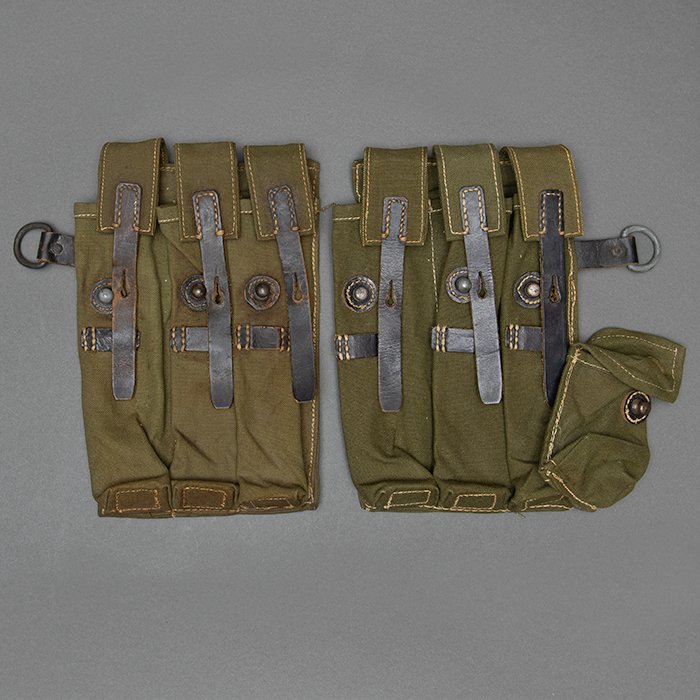 HB3 Pair of service used MP40 magazine pouches, clg 43 — image 2