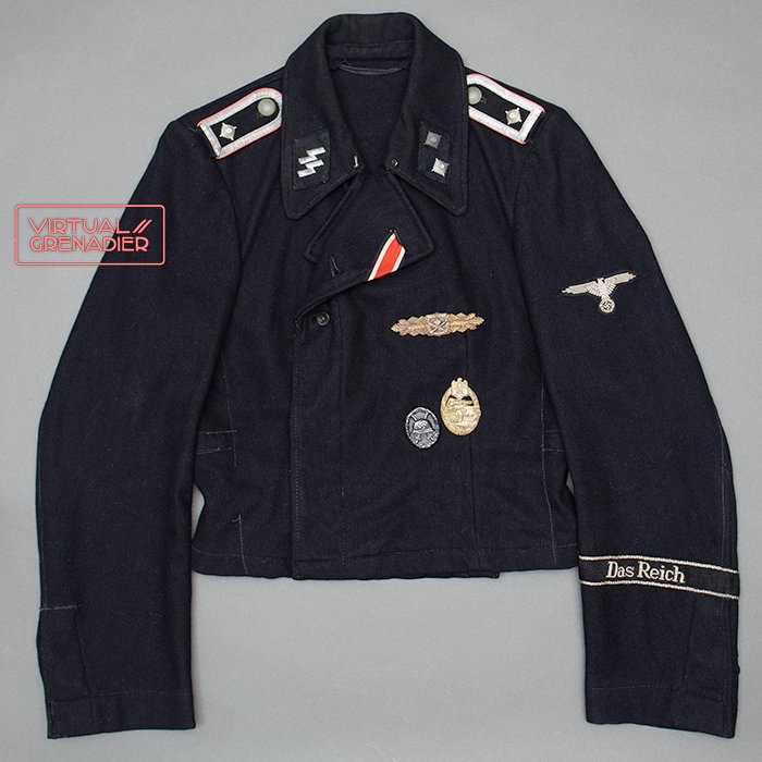 HT3 Partially restored mid war Waffen-SS contract black Panzer wrap for an SS-Obertscharführer in 2. SS-Panzerdivision Das Reich — image 2