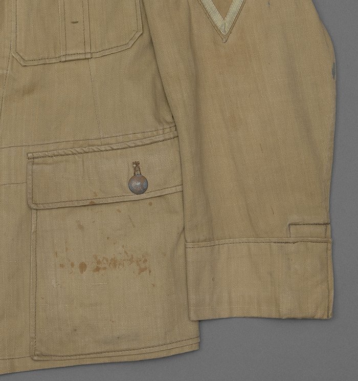 PR7 Service used Luftwaffe tropical service blouse for a Gefreiter of Flak — image 21