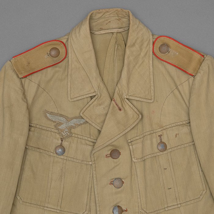 PR7 Service used Luftwaffe tropical service blouse for a Gefreiter of Flak — image 3