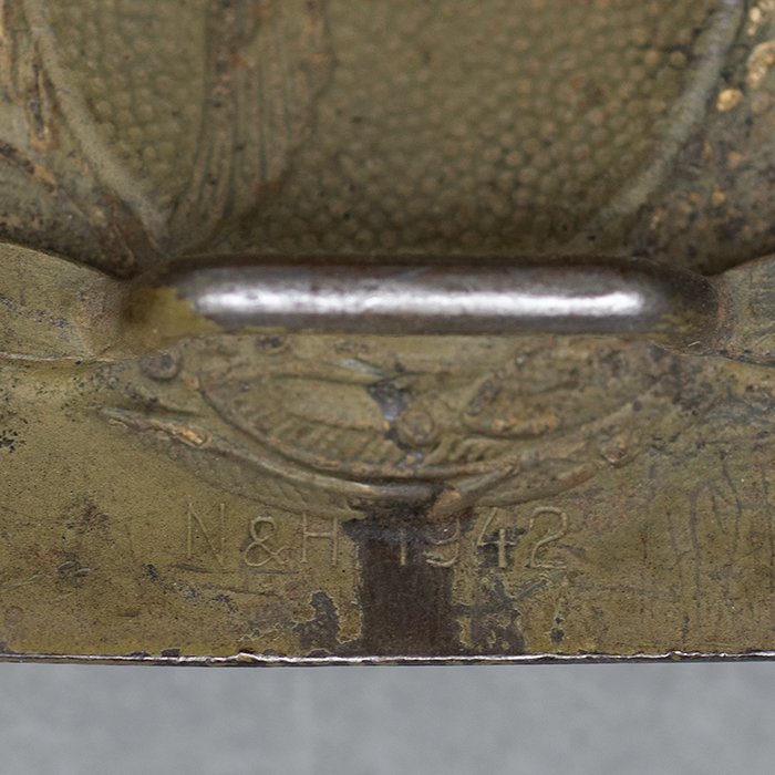 GR7 Luftwaffe EM tropical belt and buckle, N&H 1942 — image 10
