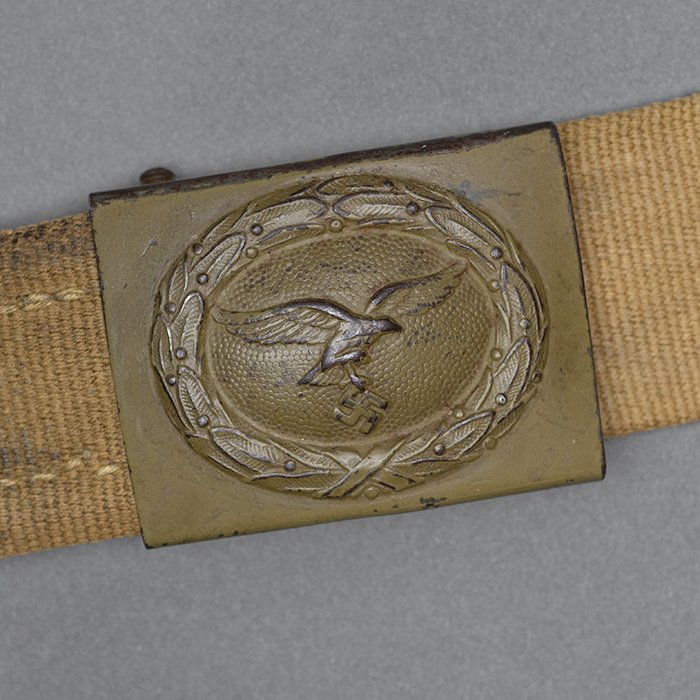 GR7 Luftwaffe EM tropical belt and buckle, N&H 1942 — image 5