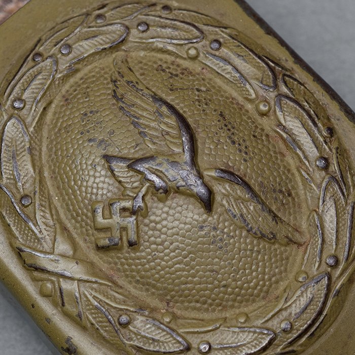 GR7 Luftwaffe EM tropical belt and buckle, N&H 1942 — image 7