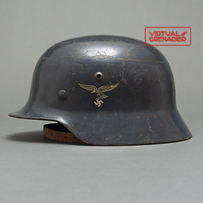 GR2 Luftwaffe M35 double decal helmet with early pattern eagle — image 2
