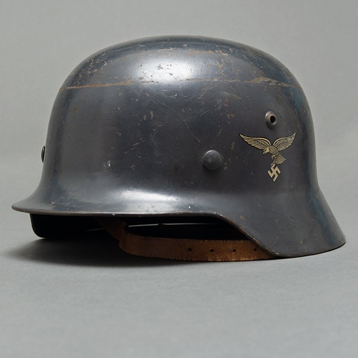 GR2 Luftwaffe M35 double decal helmet with early pattern eagle — image 5