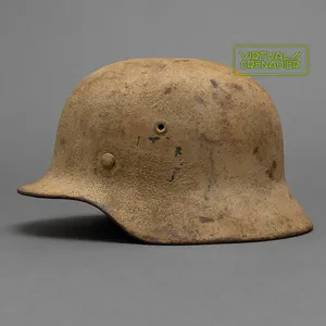 GR5 Heer M40 single decal tan sand camouflaged helmet