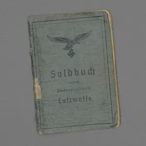 GR8 Soldbuch for a Luftwaffe Flak Obergefreiter