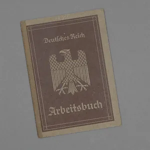 GR9 First type Deutsches Reich Arbeitsbuch for a person employed …