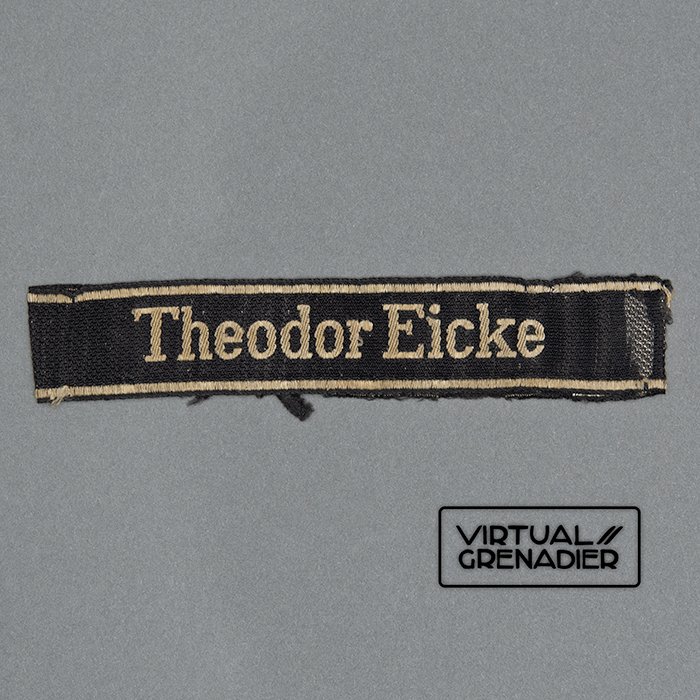 HT9 Ultra rare uniform removed 'officer' sleeve band for SS-Panzergrenadierregiment 6 Theodor Eicke — image 2