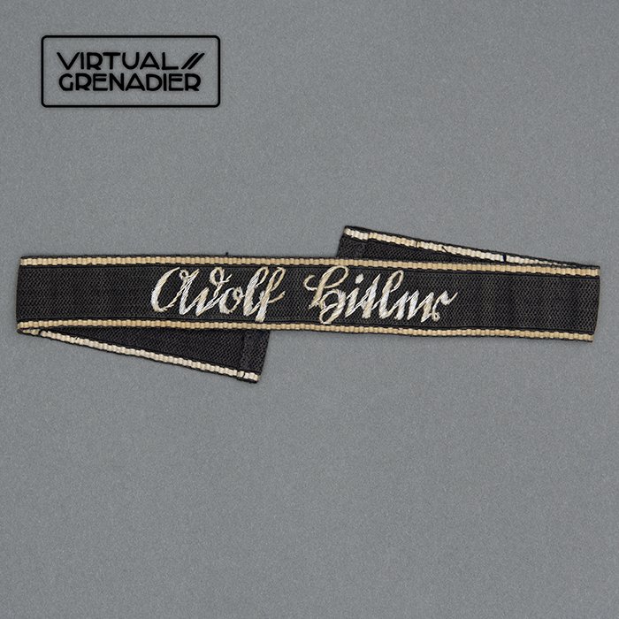 HT10 Extremely rare early to mid '30s hand embroidered wire SS Leibstandarte Adolf Hitler sleeve band — image 2