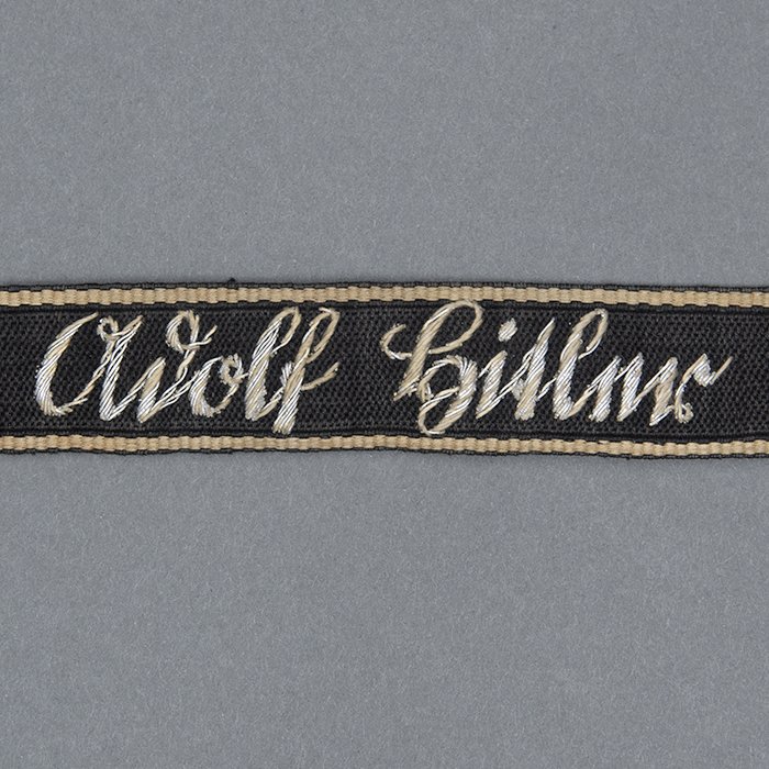 HT10 Extremely rare early to mid '30s hand embroidered wire SS Leibstandarte Adolf Hitler sleeve band — image 3