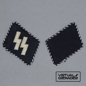 HT27 Pair of uniform removed collar patches for a SS …