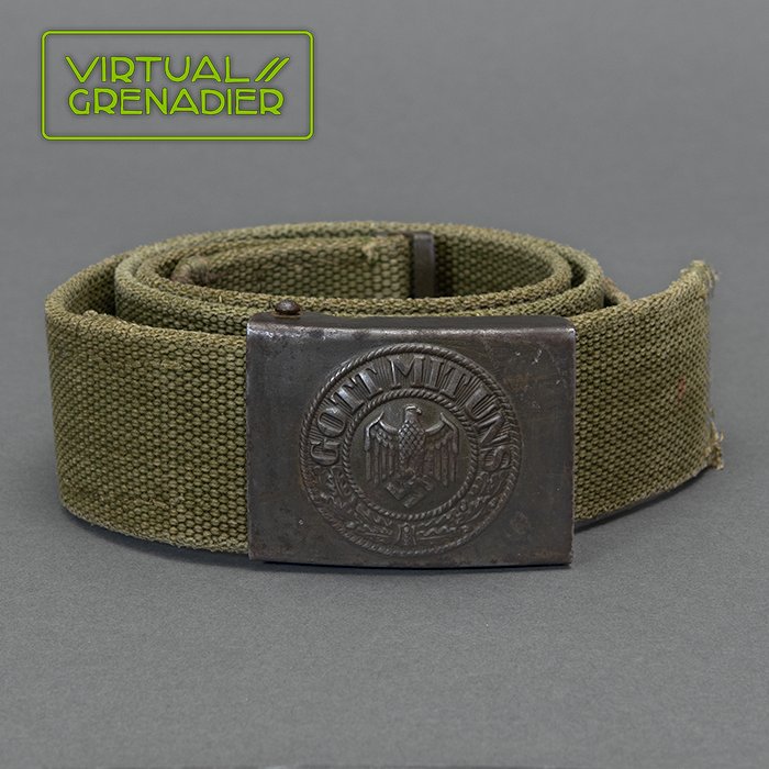 LA13 Service used Heer EM tropical belt with web tabbed buckle — image 2