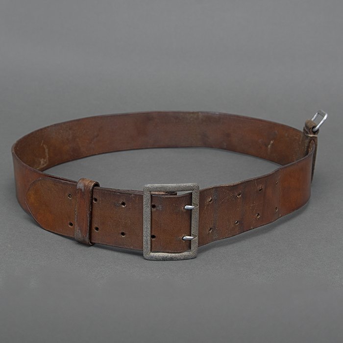 BJR10 Brown leather double claw officer's belt with D ring — image 3