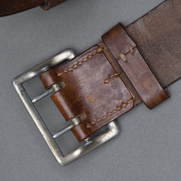 BJR10 Brown leather double claw officer's belt with D ring — image 7