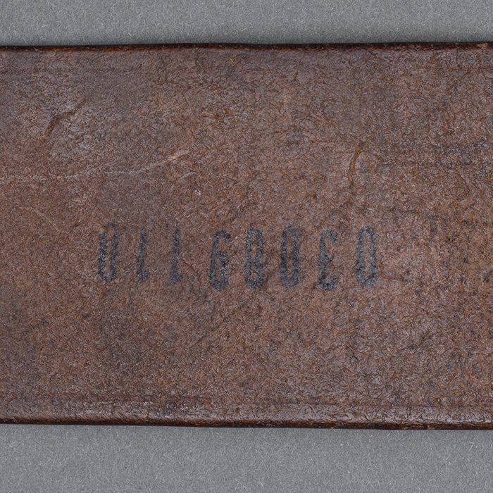 BJR10 Brown leather double claw officer's belt with D ring — image 9